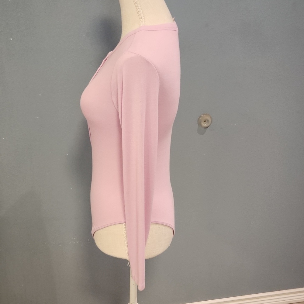 Victoria's Secret Henley Button Down Body Suit Modal Cotton Balletcore Coquette - Picture 3 of 9